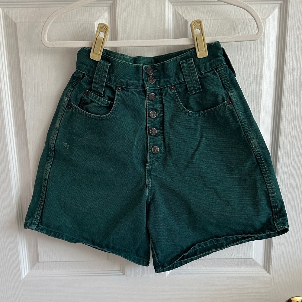 Vintage green Lei denim shorts